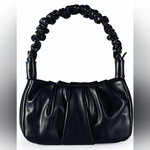 Milan Chiva Cloud Pouch Bag Gabbi Ruched -Black